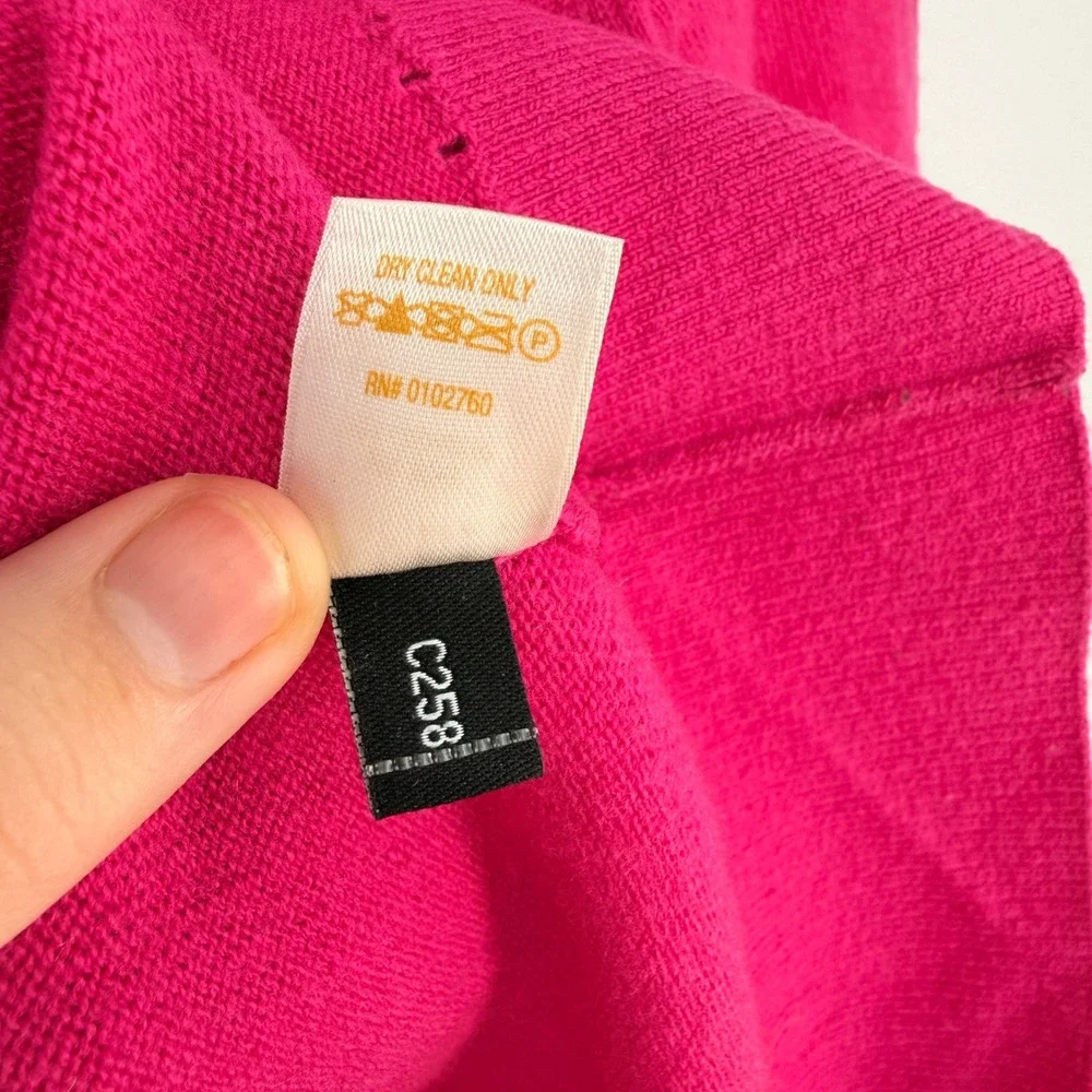 Kate Spade Sweater Women Small Pink Spike The Punch Wool Cashmere Graphic Preppy